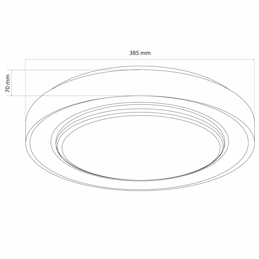 LED Stmievateľné kúpeľňové stropné svietidlo ZYGMUNT LED/48W/230V 3000-6000K IP44 + diaľkové ovládanie