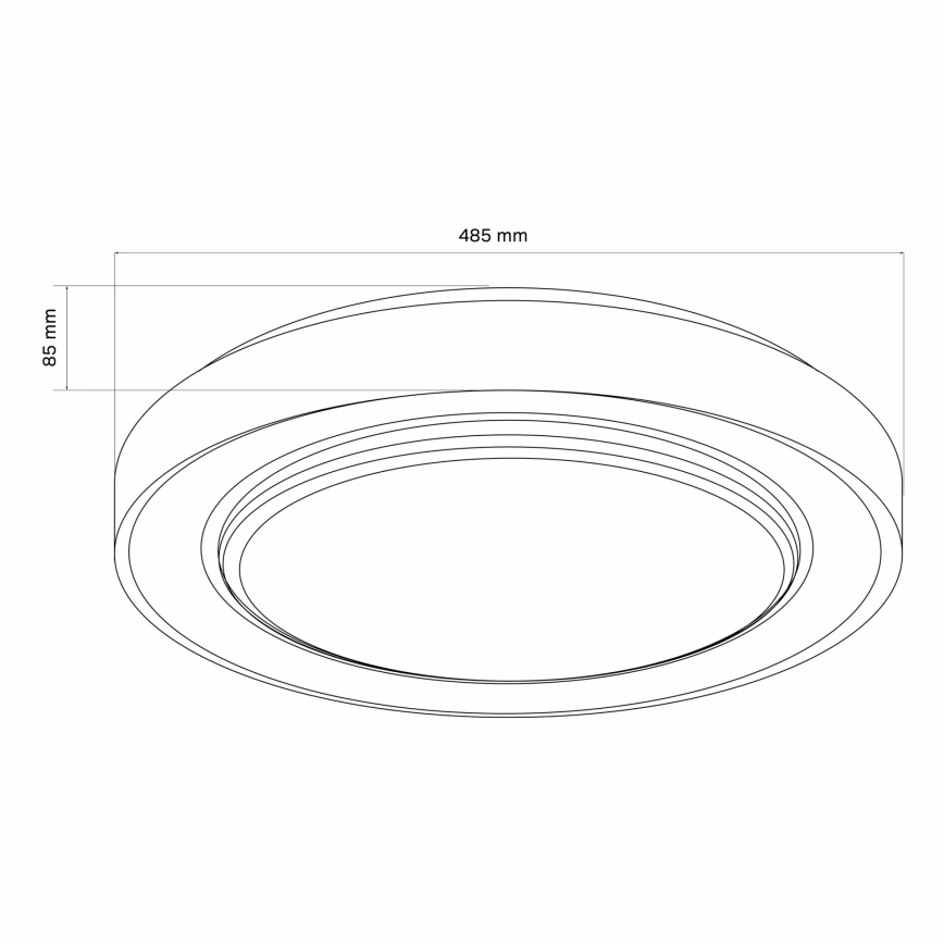 LED Stmievateľné kúpeľňové stropné svietidlo ZYGMUNT LED/72W/230V 3000-6000K IP44 + diaľkové ovládanie