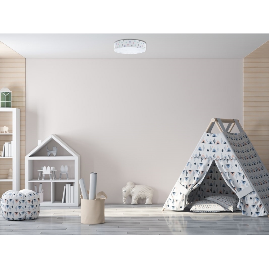 LED Stmievateľné detské stropné svietidlo SMART GALAXY KIDS LED/24W/230V 3000-6500K bodky pestrofarebná + diaľkové ovládanie