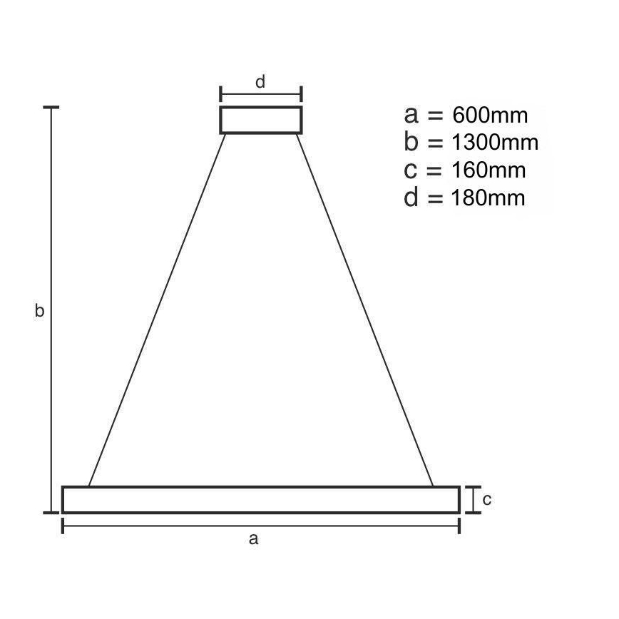 LED Stmievateľný luster na lanku LED/40W/230V 3000-6500K zlatá + diaľkové ovládanie