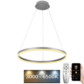 LED Stmievateľný luster na lanku LED/42W/230V 3000-6500K + diaľkové ovládanie