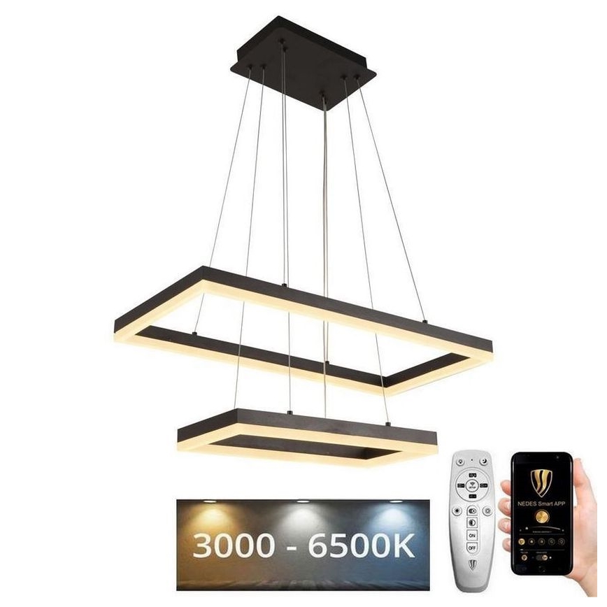 LED Stmievateľný luster na lanku LED/65W/230V 3000-6500K + diaľkové ovládanie