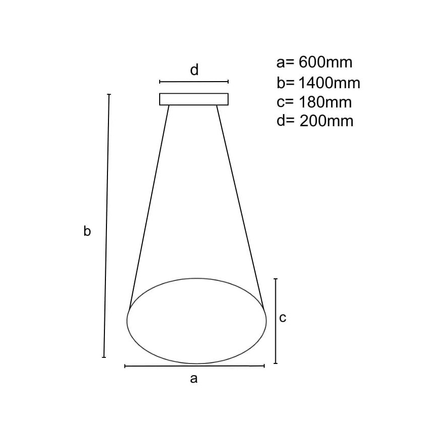 LED Stmievateľný luster na lanku LED/70W/230V 3000-6500K + diaľkové ovládanie