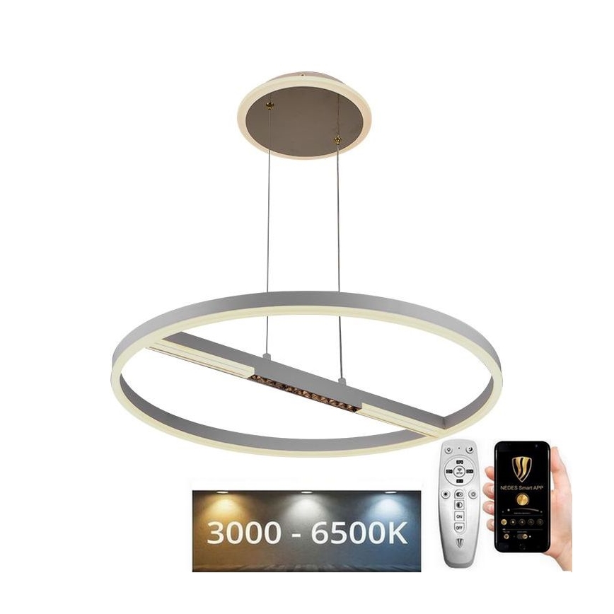 LED Stmievateľný luster na lanku LED/75W/230V 3000-6500K + diaľkové ovládanie