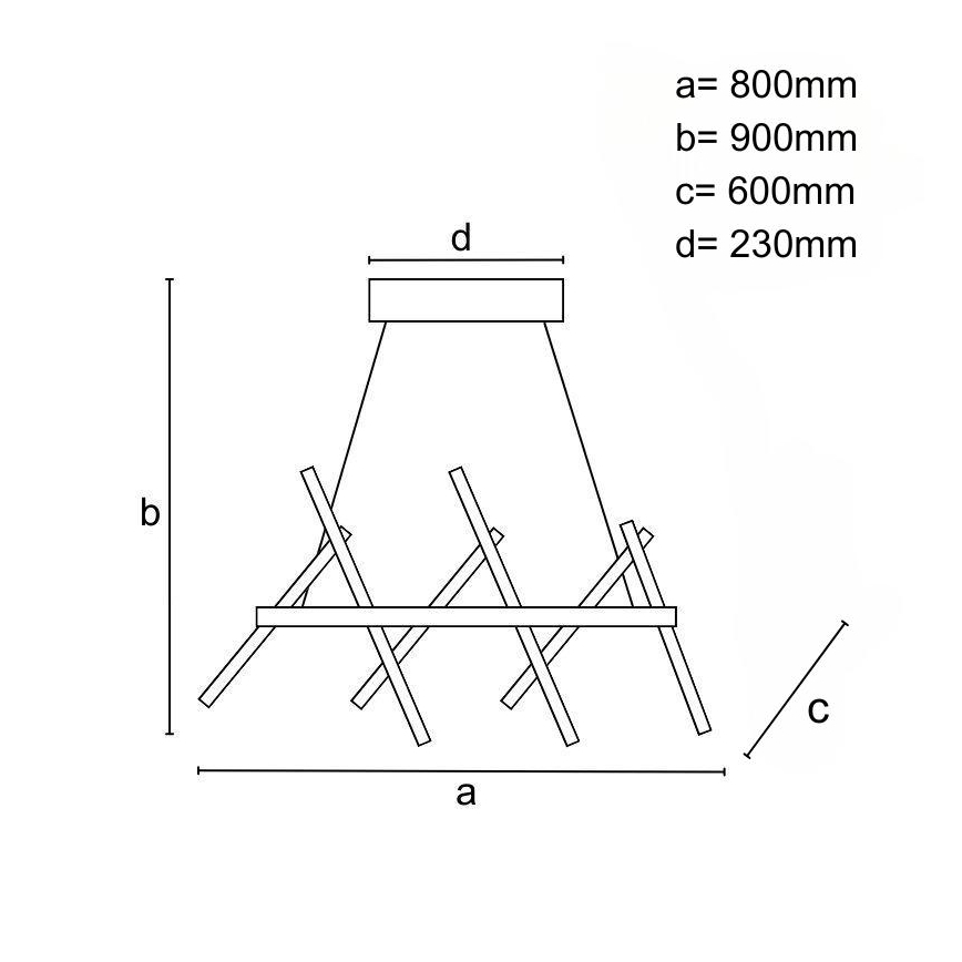 LED Stmievateľný luster na lanku LED/90W/230V 3000-6500K + diaľkové ovládanie