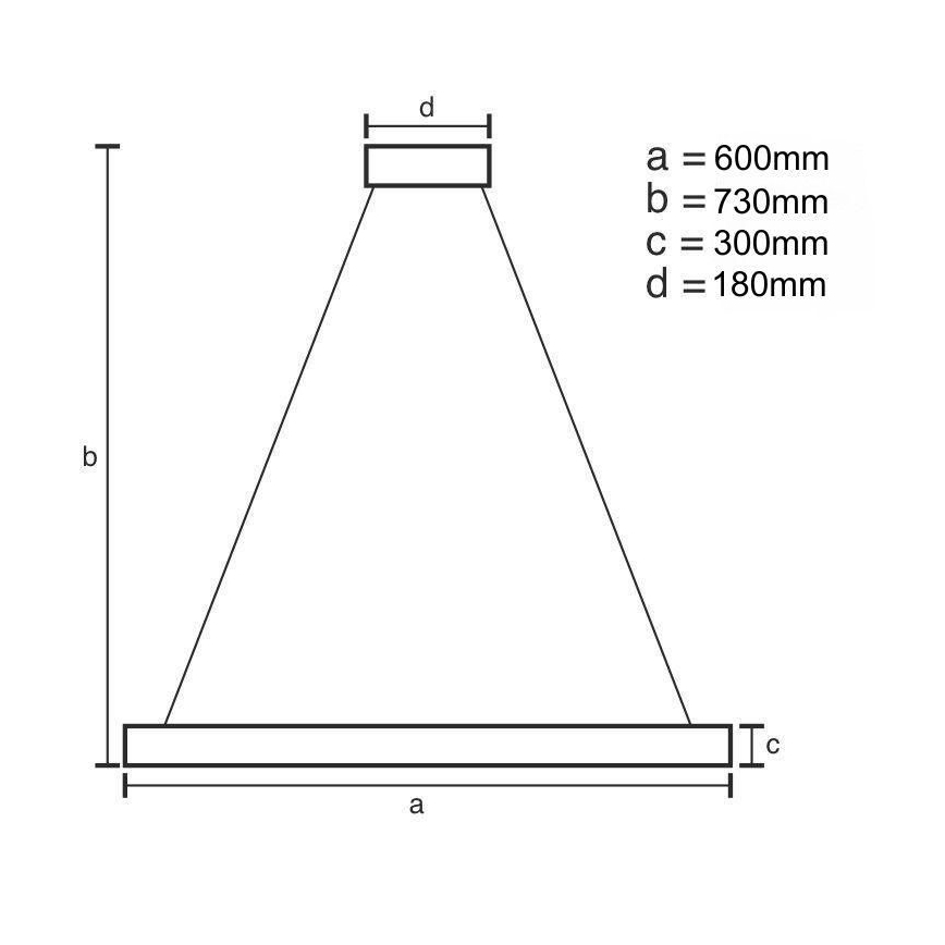 LED Stmievateľný krištáľový luster na tyči LED/80W/230V 3000-6500K zlatá + diaľkové ovládanie