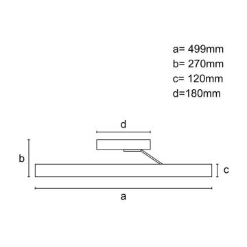 LED Stmievateľný krištáľový prisadený luster LED/75W/230V 3000-6500K chróm + diaľkové ovládanie