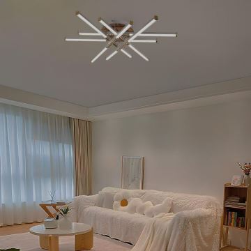 LED Stmievateľný prisadený luster LED/90W/230V 3000-6500K + diaľkové ovládanie