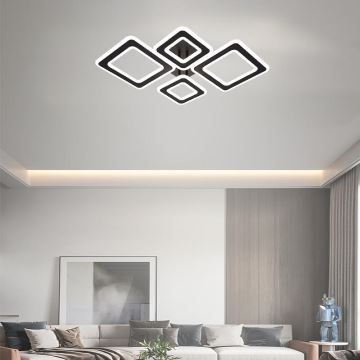 LED Stmievateľný prisadený luster LED/95W/230V 3000-6500K + diaľkové ovládanie