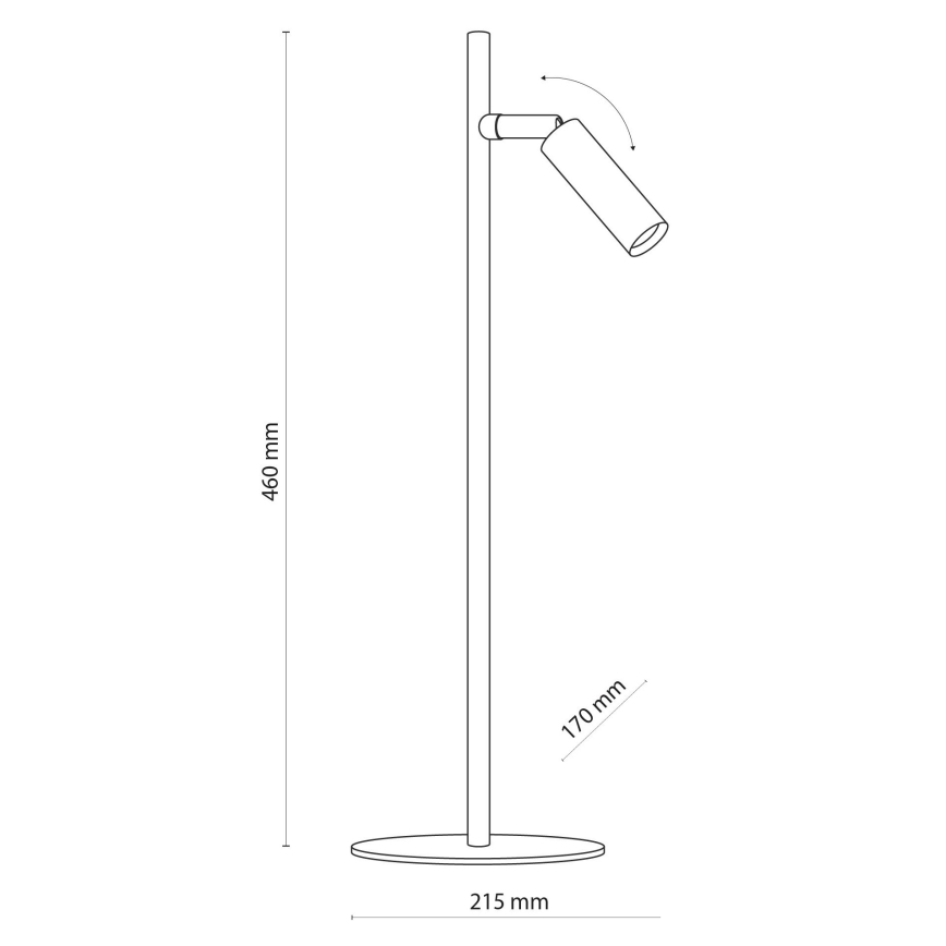 LED Stolná lampa LAGOS 1xG9/6W/230V 4000K biela