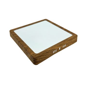 LED Stropné svietidlo BLOCK LED/18W/230V 4200K 22x22 cm hnedá