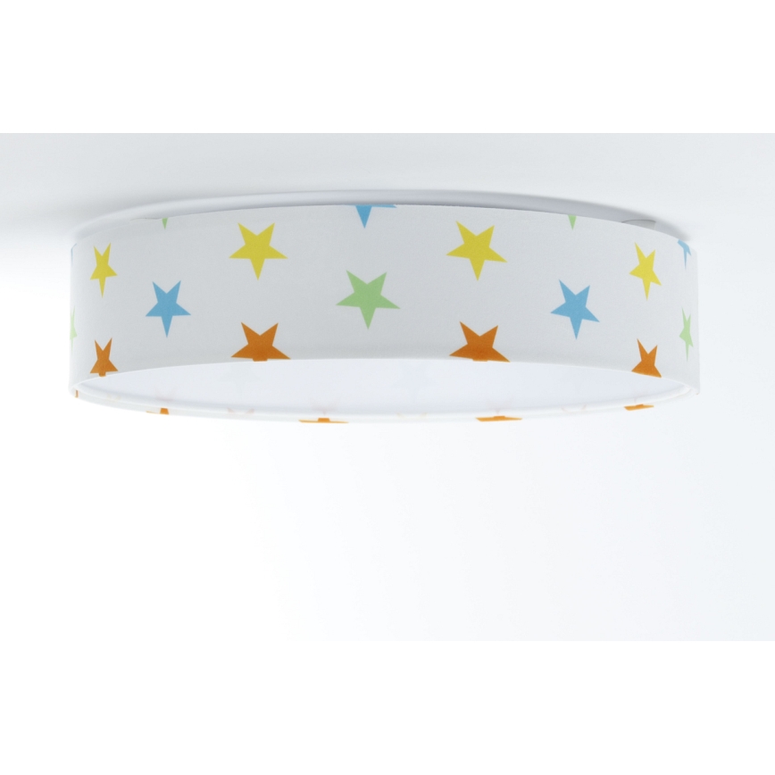 LED Detské stropné svietidlo GALAXY KIDS LED/24W/230V hviezdičky pestrofarebná