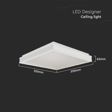 LED Stropné svietidlo LED/18W/230V 4000K 35x35 cm biela