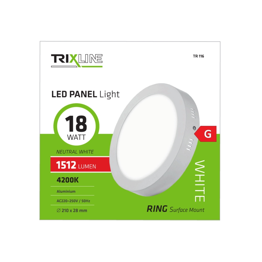 LED Stropné svietidlo LED/18W/230V 4200K
