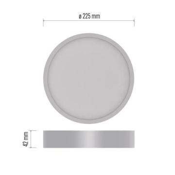 LED Stropné svietidlo NEXXO LED/21W/230V 3000/3500/4000K pr. 22,5 cm biela