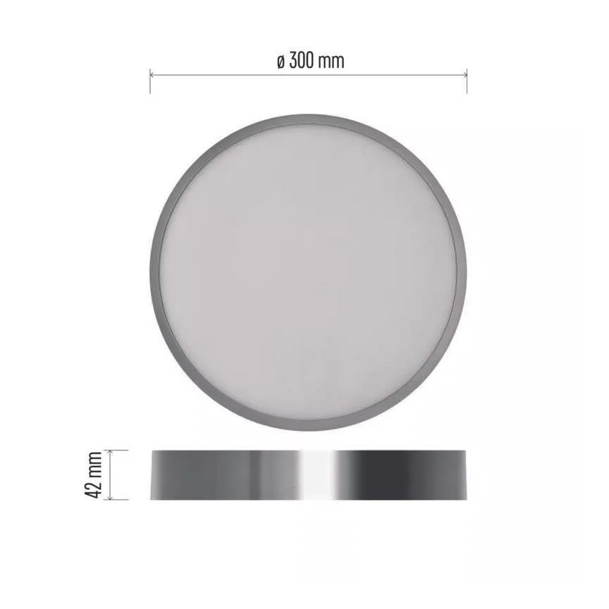 LED Stropné svietidlo NEXXO LED/28,5W/230V 3000/3500/4000K pr. 30 cm chróm