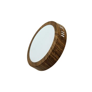 LED Stropné svietidlo RING LED/12W/230V 4200K 16 cm hnedá