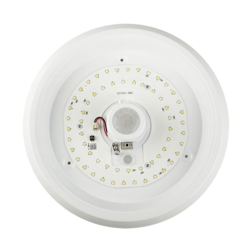 LED Stropné svietidlo so senzorom SAMSUNG CHIP LED/12W/230V 3000/4000/6000K pr. 29 cm biela