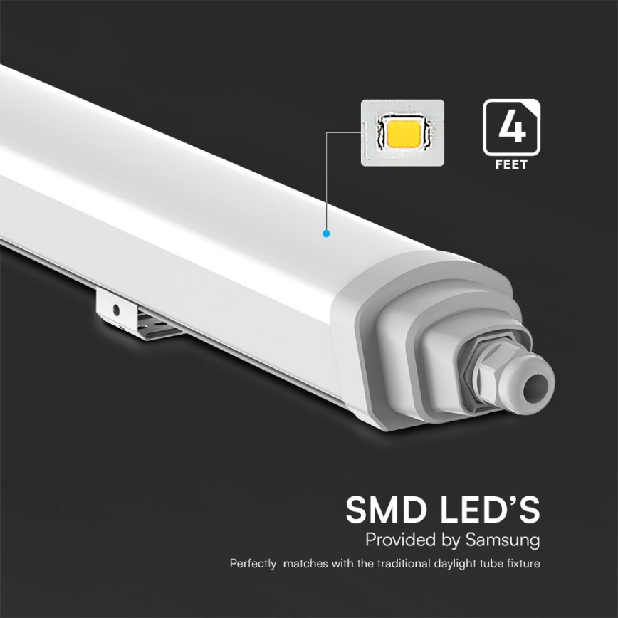 LED Technické žiarivkové svietidlo SAMSUNG CHIP LED/36W/230V 4000K IP65 120 cm