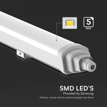 LED Technické žiarivkové svietidlo SAMSUNG CHIP LED/48W/230V 4000K IP65 150 cm