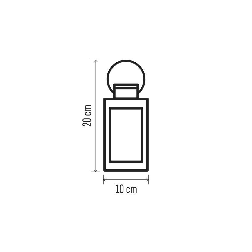 LED Vianočná dekorácia 1xLED/3xAAA čierna