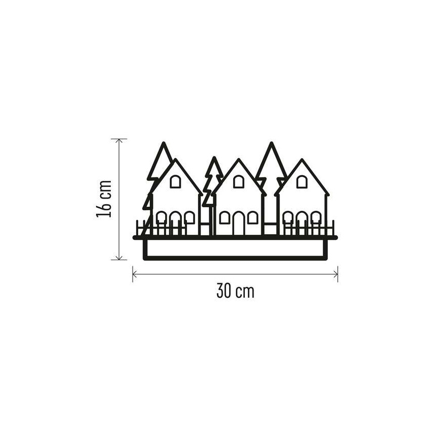 LED Vianočná dekorácia  6xLED/2xAA biela