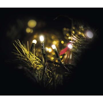 LED Vianočná vonkajšia reťaz 180xLED/23m IP44 teplá biela