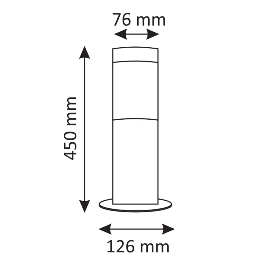 LED Vonkajšia lampa LIVIA 1xE27/7W/230V 4000K IP44