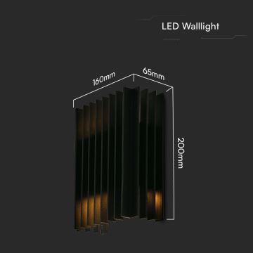 LED Vonkajšie nástenné svietidlo 2xLED/6W/230V IP65 3000K