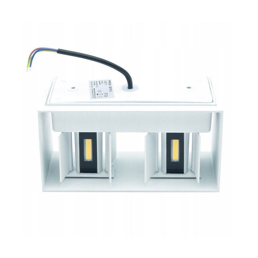 LED Vonkajšie nástenné svietidlo LED/12W/230V IP54 biela