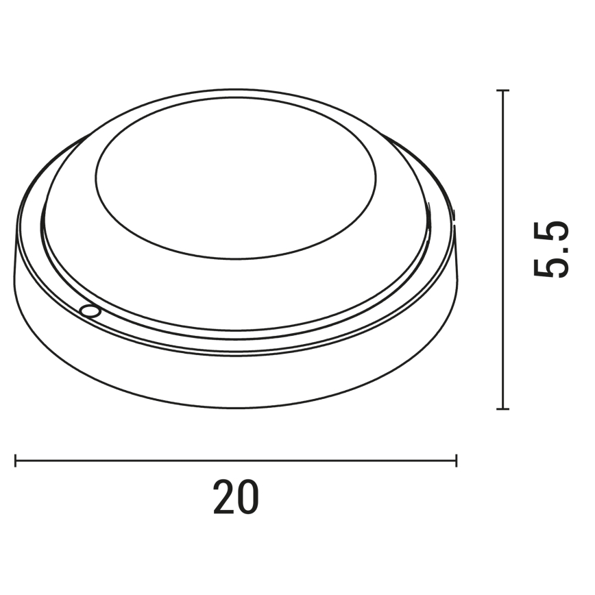 LED Vonkajšie nástenné svietidlo LED/18W/230V 3000K IP54 biela