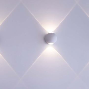 LED Vonkajšie nástenné svietidlo LED/2W/230V 3000K IP54 biela