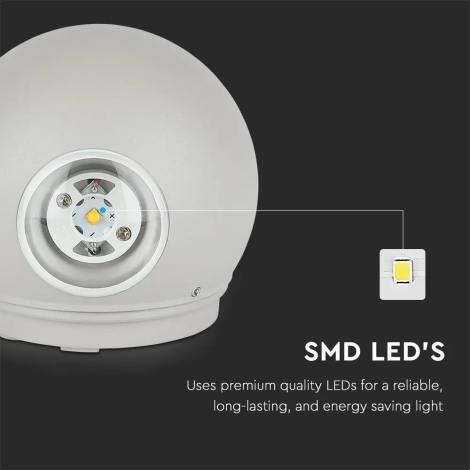 LED Vonkajšie nástenné svietidlo LED/6W/230V 4000K IP65 šedá