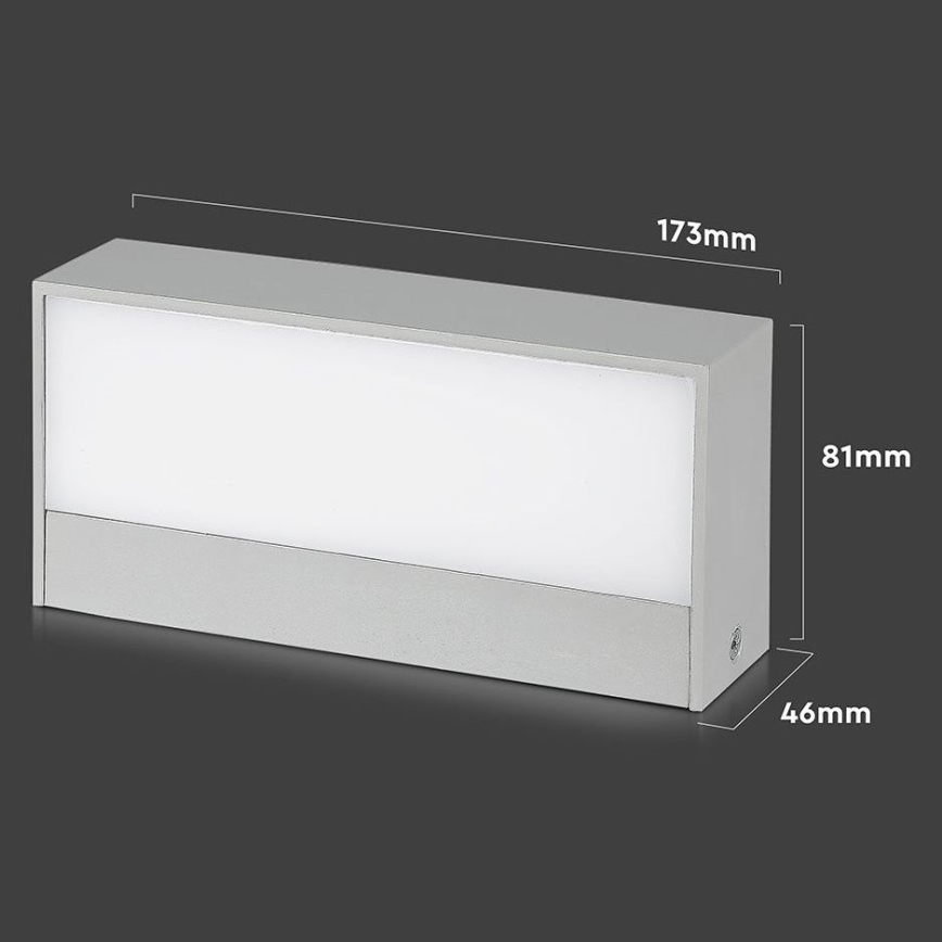 LED Vonkajšie nástenné svietidlo LED/9W/230V 4000K IP65