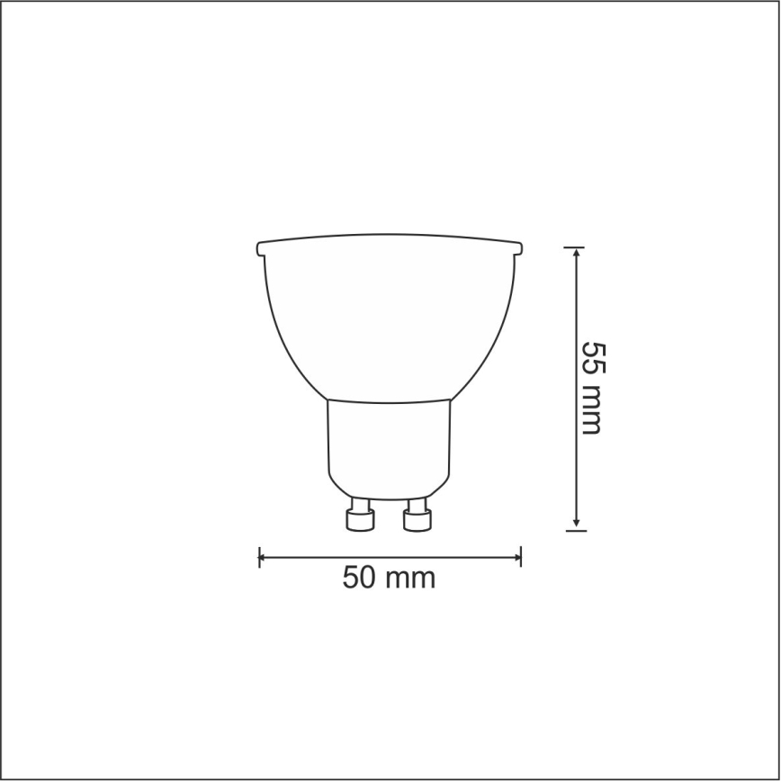 LED Žiarovka 1xGU10/3,5W/230V 3000K