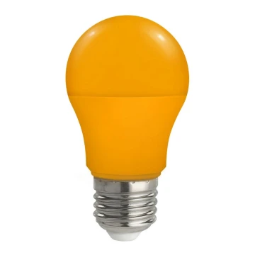 LED Žiarovka A50 E27/4,9W/230V oranžová