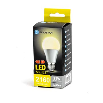 LED Žiarovka A60 E27/21W/230V 4000K - Aigostar