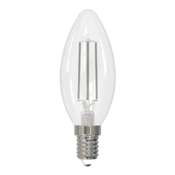 LED Žiarovka BIELY FILAMENT C35 E14/4,5W/230V 4000K