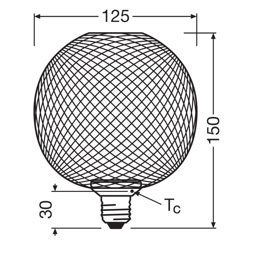 LED Žiarovka DECOR FLAT G125 E27/3,5W/230V 2700K zlatá - Osram