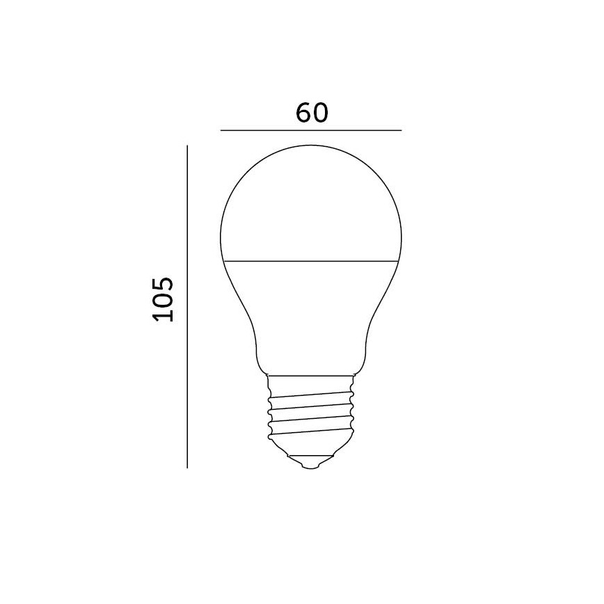 LED Žiarovka E27/8,5W/230V 3000K