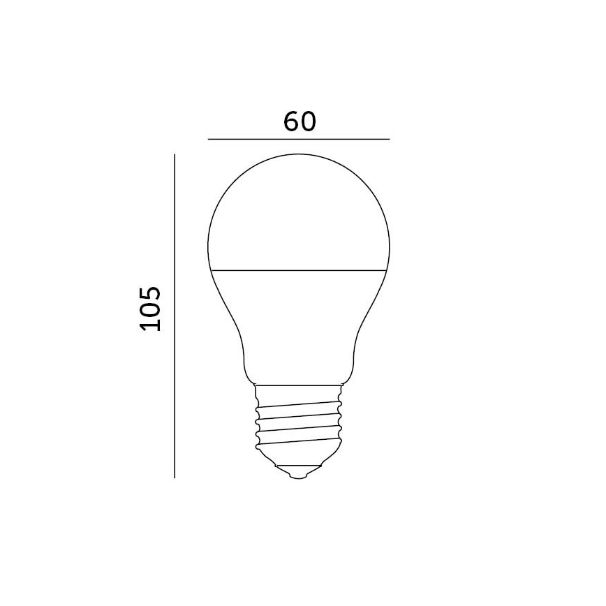 LED Žiarovka E27/8,5W/230V 4000K