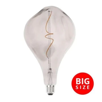 LED Žiarovka FILAMENT BUMPED SMOKE ET160 E27/4W/230V 2000K