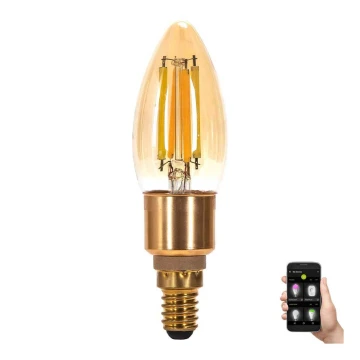 LED Žiarovka FILAMENT C35 E14/4,5W/230V 2700-6500K - Aigostar