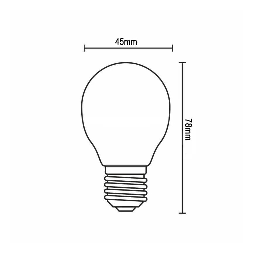 LED Žiarovka FILAMENT G45 E14/4W/230V 4000K