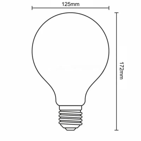 LED Žiarovka FILAMENT SPIRAL G125 E27/4W/230V 2000K ružová