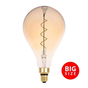 LED Žiarovka FILAMENT SPIRAL VINTAGE A165 E27/4W/230V 2000K