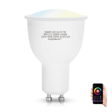 LED Žiarovka GU10/7W/230V 3000-6500K Wi-Fi - Aigostar