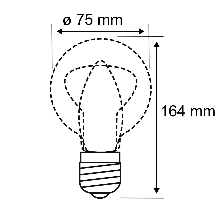 LED Žiarovka INNER B75 E27/3,5W/230V 1800K - Paulmann 28878