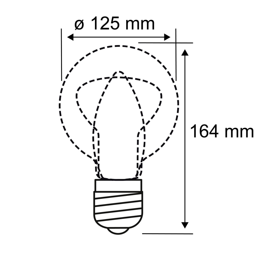 LED Žiarovka INNER G125 E27/3,5W/230V 1800K - Paulmann 28876