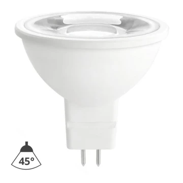 LED Žiarovka MR16 GU5,3/4W/12V 4000K 45° biela